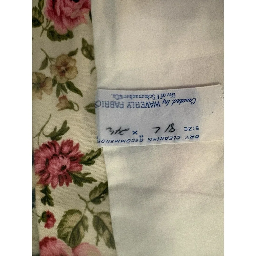 Vintage Waverly Floral Curtain 43